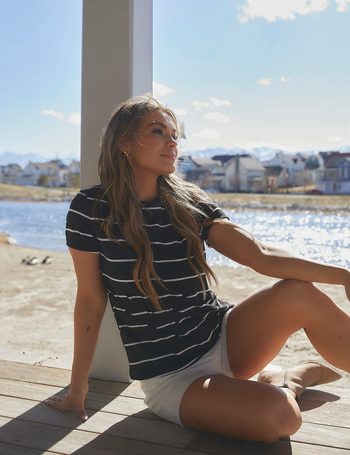 Confident Decisions Stripe Top