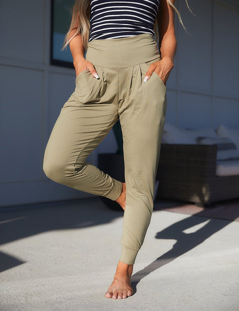 SA Exclusive Light Olive Harem Pocket Pants