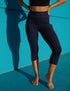 SA Exclusive Navy Pocket Capri Leggings