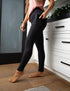 SA Exclusive Black Pocket Solid Leggings