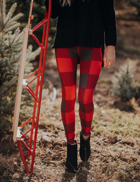 SA Exclusive Red Blockin' Around Leggings