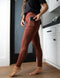 SA Exclusive Brown Pocket Solid Leggings