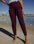 SA Exclusive Burgundy Harem Pocket Pants