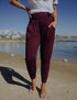 SA Exclusive Burgundy Harem Pocket Pants