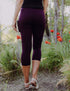 SA Exclusive Burgundy Capri Pocket Leggings