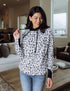 Double Hooded Snow Leopard Sweatshirt