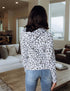 Double Hooded Snow Leopard Sweatshirt