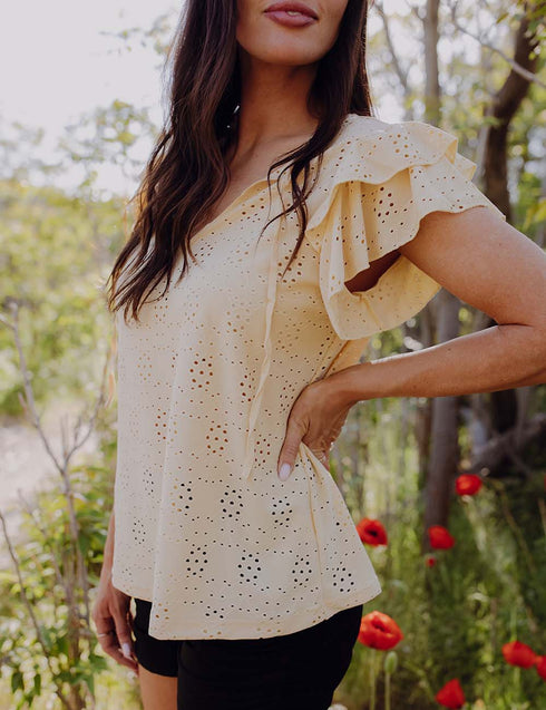 Eyelet Memories Top