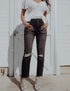 KanCan Black Distressed Mom Jeans