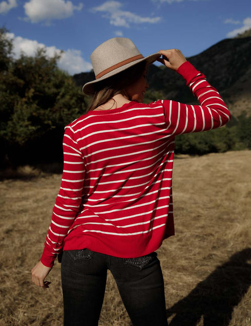 Let's Get Started Stripe Cardigan