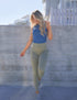 SA Exclusive Light Olive Pocket Solid Leggings