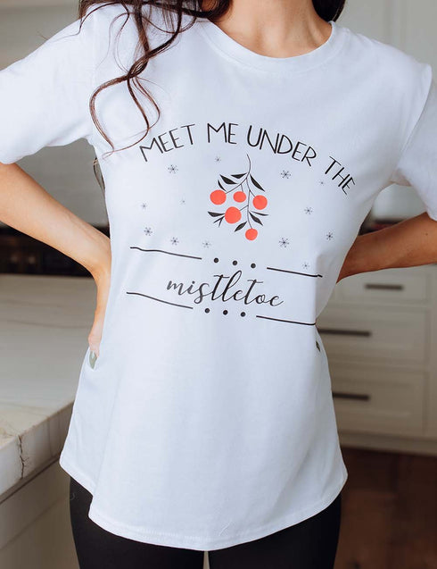 Meet Me Under The Mistletoe Graphic Tee