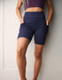 SA Exclusive Navy Solid Biker Shorts