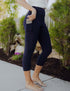 SA Exclusive Navy Pocket Capri Leggings