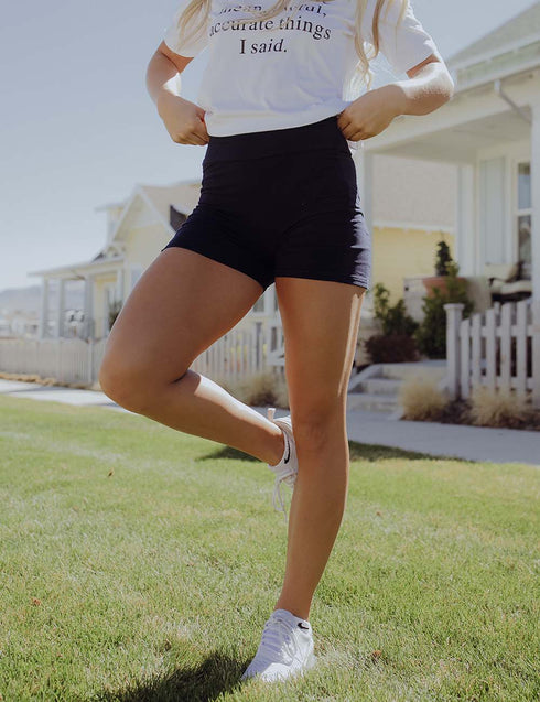 SA Exclusive Navy Yoga Shorts