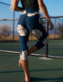 SA Exclusive Nocturnal Elegance Capri Leggings