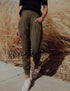 SA Exclusive Dark Olive Harem Pocket Pants