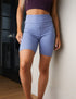 SA Exclusive Periwinkle Solid Biker Shorts