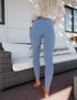 SA Exclusive Periwinkle Pocket Solid Leggings