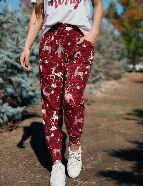 SA Exclusive Reindeer Rendezvous Harem Pocket Pants