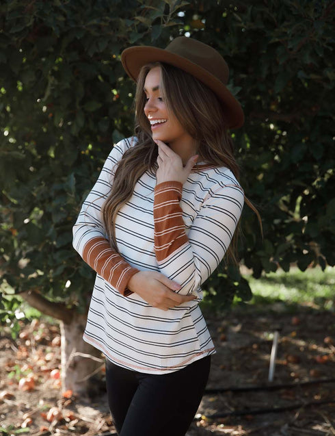 Roaming Around Stripes Top