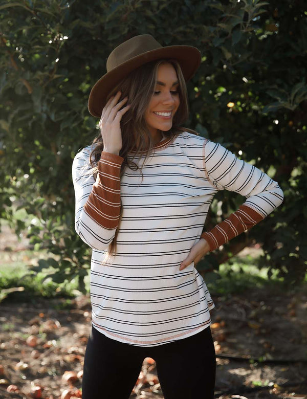 Roaming Around Stripes Top