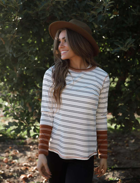 Roaming Around Stripes Top