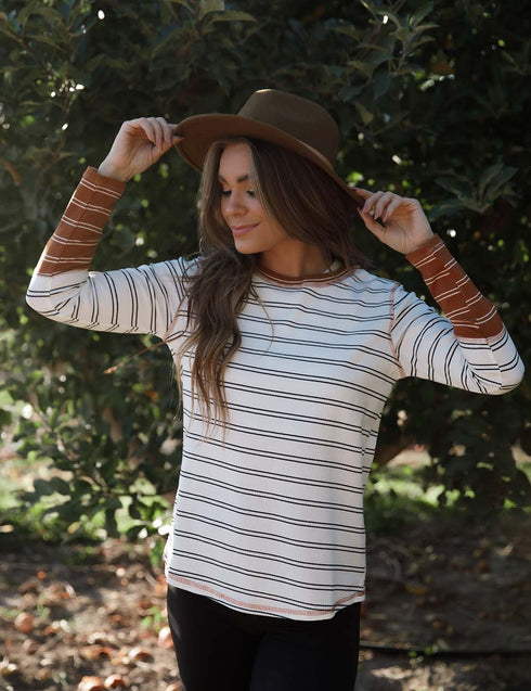 Roaming Around Stripes Top