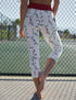 SA Exclusive Rose Bud Capri Pocket Leggings