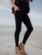 SA Exclusive Black Pocket Solid Leggings