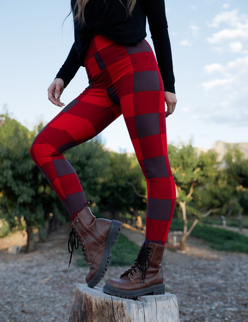 SA Exclusive Red Blockin' Around Leggings