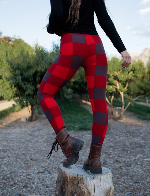 SA Exclusive Red Blockin' Around Leggings