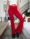 SA Red Cross Waistband Pocket Flare Leggings