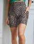 SA Exclusive Sassy Tan Leopard Biker Shorts