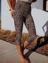 SA Exclusive Sassy Tan and Black Leopard Capri Leggings