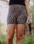 SA Exclusive Sassy Tan Leopard Yoga Shorts