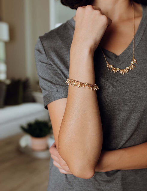 Scattered Spike Bracelet