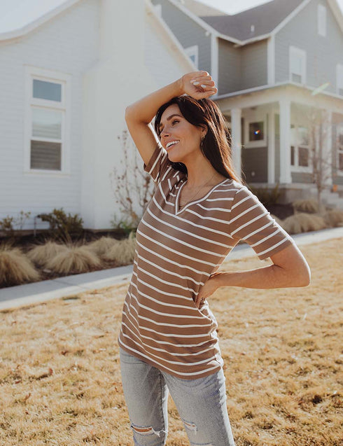 Share Your Thoughts Stripe Top