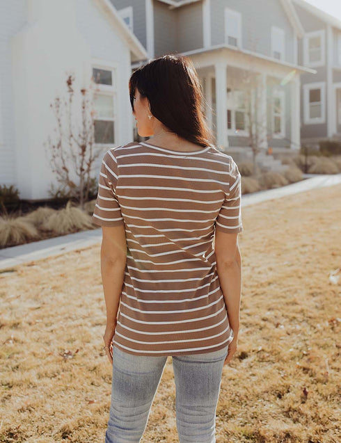 Share Your Thoughts Stripe Top