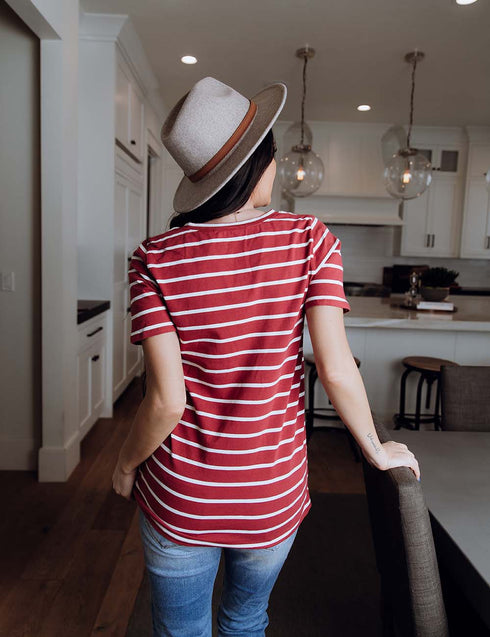 Share Your Thoughts Stripe Top