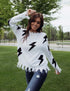 Striking Fringe Sweater