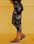 SA Exclusive Whimsical Blooms Capri Pocket Leggings