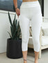 SA Exclusive White Capri Pocket Leggings