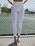 SA Exclusive White Solid Leggings