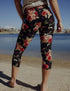 SA Exclusive Wild Rose Capri Pocket Leggings