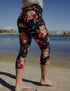 SA Exclusive Wild Rose Capri Pocket Leggings