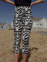 SA Exclusive Zealous Zebra Capri Leggings