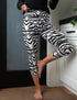 SA Exclusive Zealous Zebra Capri Leggings